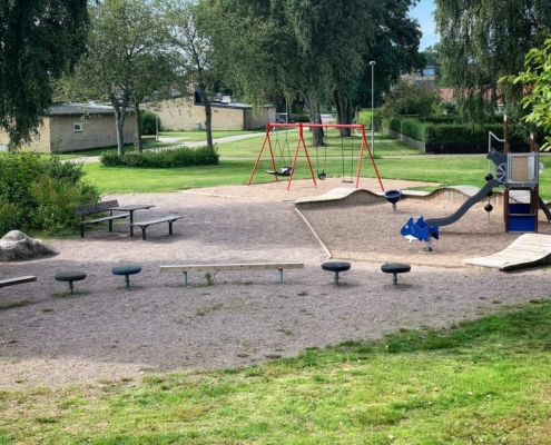 Lekplats i bostadsområde
